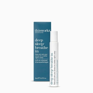 image:imageTHISWORKS Dream Team Gift Set Deep Sleep Pillow Spray and Aromatherapeutic Calming Roller Ball with Lavender Ylang Ylang amp Coconut Essential Oils 18 VALUEBreath In Set