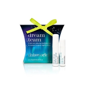 image:imageTHISWORKS Dream Team Gift Set Deep Sleep Pillow Spray and Aromatherapeutic Calming Roller Ball with Lavender Ylang Ylang amp Coconut Essential Oils 18 VALUEDream Team Set